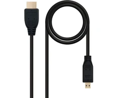 Brightium didelės spartos micro hdmi v1.4 kabelis su ethernet, a/m-d/m, ilgis 1.8m, idealiai tinka prijungti nešiojamus įrenginius prie hd ekranų, palaiko vaizdo raišką iki 4k