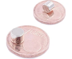 Brudazon 10 mini diskiniai magnetai 5 x 4 mm N52 stipriausio lygio neodimio magnetai itin stiprūs magnetai modeliavimui, nuotraukoms, lentoms, skelbimų lentoms, šaldytuvams, rankdarbiams, ypač stiprus magnetinis diskas