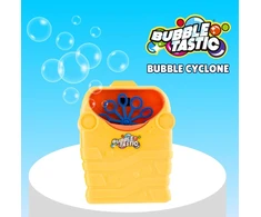 Bubbletastic cikloninis burbulų žaislas vaikams, cikloniniai muilo burbulai gimtadieniui, su burbulų skysčiu