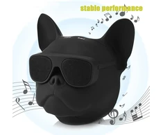 Kompiuterio kolonėlės Bulldog bluetooth garsiakalbis, nešiojamas belaidis su įmontuotu mikrofonu, stereo žemų dažnių garsiakalbis su kūrybiniu dizainu Helovino vakarėliui, kelionėms, lauko namų dekoravimui