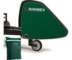 Bushbock® Premium grąžulo uždangalas, pagamintas iš Oxford 600d medžiagos su Pu danga ir atšvaitais. Universalus grąžulo uždangalas – taip pat skirtas priekaboms/nameliams ant ratų su apsaugos nuo slydimo jungtimi ir dėžutės užraktu (žalias)
