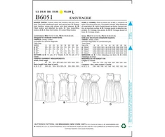 Butterick patterns b6051 suknelės siuvimo šablonas, dydis f5 (16-18-20-22-24)