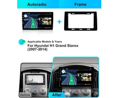 Automagnetola Bxliyer android 14 automobilinis radijas hyundai h1 (2010-2014) gps navigacijos radijas - belaidis carplay android auto - atbulinės eigos kamera - 2g + 32g - ips 9 colių 2 din - dab vairo valdymas dviejų dažnių wi-fi
