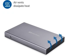 Cable Matters aliumininė 10 gbps usb 3.1 gen 2 išorinė ssd standžiojo disko dėžutė (usb c dėžutė, ssd dėžutė) su usb-c ir usb-a kabeliu - usbc, thunderbolt 3, usb4 ir thunderbolt 4 prievadais suderinama