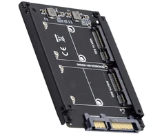Cablecc dual msata mini sata ssd kortelė jbod raid0 span bridge į 2.5 colio sata combo hdd disko dėklą