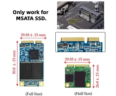 Cablecc dual msata mini sata ssd kortelė jbod raid0 span bridge į 2.5 colio sata combo hdd disko dėklą