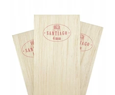 Camaro Balsa 4mm vidutinio kietumo 50cm pusė metro Santiago