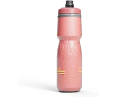 Camelbak Podium Chill izoliuotas dviračio vandens butelis 710ml lengvai išspaudžiamas tinka daugumai dviračių laikiklių Coral Sunset