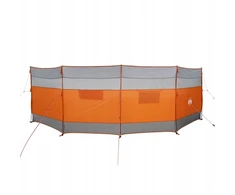 Camping Windbreak, pilkas ir oranžinis, 510x153 cm