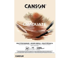 Canson Mišrios terpės popierius A3, 220 g/m², 30 lapų