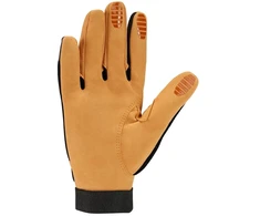 Carhartt vyriškos dirbtinės odos didelio lankstumo pirštinės su jutikliniu ekranu ir patikimu rankogaliu, skirtos šaltam orui, juodos spalvos miežių Xl dydis