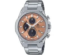Casio Efs-s570d-5auef vyriškas laikrodis, sidabrinis, su apyranke