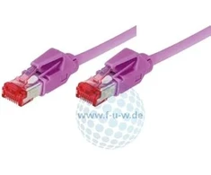 Cat 6a Erika Ethernet Laidas (0.3 M) Violetinis