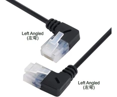 Cat6 90° Kairinis Kampinis Ethernet Kabelis 25cm