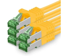 Cat7 tinklo kabelis - Cat 7 ethernet kabelis, tinklo / interneto / Dsl / modemo / maršrutizatoriaus / hub patch kabelis, Lan kabelis, neapdorotas kabelis, 10 Gb/s (s-ftp Pimf), patch kabelių rinkinys su Rj 45 jungtimi, Cat.6a
