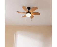 Cecotec lubų ventiliatorius su šviesa Energysilence Aero 360 Juodas&amp;wood 50w, skersmuo 36" (92cm), 3 greičiai