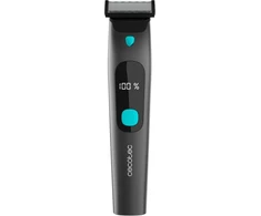 Cecotec Precision Face Razor Precisioncare Oneshave Screen. nerūdijančio plieno ašmenys, 3 priedai (1/3/5 mm), laikymo stotelė, 1,5 val. baterijos veikimo laikas, Ipx7 atsparumas vandeniui, ekranas
