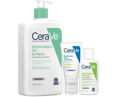 Cerave valomasis gelis 1l, drėkinamasis veido kremas spf 50 + nemokamai