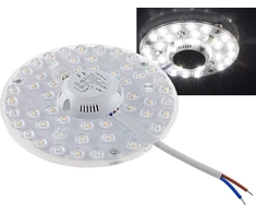 Lubinis šviestuvas Chilitec Led žiedinis modulis su magnetiniu laikikliu 25 W, skersmuo 18 cm, 2700 liumenų, 230 V žiedinė lempa, konversijos rinkinys lubiniams šviestuvams, paruoštas prijungti, 4000 K neutrali balta