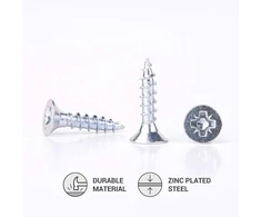 Cinkuoto plieno medvaržčiai 3.5 x 16 mm, 250 vnt.
