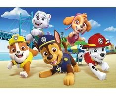 Clementoni - 26591 - Supercolour Puzzle - Paw Patrol - dėlionė 60 Maxi detalių nuo 4 metų, spalvinga vaikiška dėlionė su specialiu švytėjimu ir spalvų intensyvumu, žaidimas vaikams