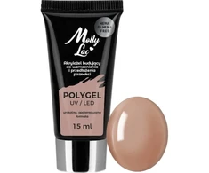 Collistar Polygel statybinis akrilogelis Mollylac Hema/di-hema Free 15ml šviesiai rudas Nr23