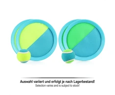 Com-four® 6 dalių gaudymo žaidimo rinkinys - paplūdimio žaislas su gaudymo diskais ir metimo kamuoliukais - velcro kamuolio žaidimas su lipnia plastikine danga - metimo žaidimas viduje ir lauke [pasirinkimas skiriasi] (6 dalys -