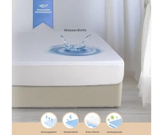 Lova Comfortguard 120 x 200 cm čiužinio apsauga. Vandeniui atsparus ir kvėpuojantis čiužinio užvalkalas, pagamintas iš 100% medvilnės, tylus, apsaugantis nuo dulkių erkučių ir ypač minkštas, plaunama apsauga nuo dėmių su oeko-tex 100