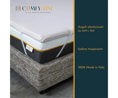 Lova Comfy Line Viengulis Antklodas 80 x 190 cm Memory Foam 5.5 cm 7 zonų apdirbimas Kvėpuojantis medvilninis užvalkalas su kampais