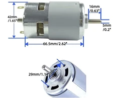 Conquerall 775 motorius 12v 8000rpm/24v 16000rpm didelio našumo nuolatinės srovės variklis su laikikliu ir 20a greičio reguliatoriumi