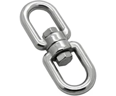 Constrabo Sukutis Nerūdijantis Plienas Aisi 316 V4a (akis/akis) M10 | Bl 3500 kg, 10 mm | Virvės suktukas bokso kriaušei, grilio suktukas, kabančiai kėdei, gėlių vazonui, grandinės suktukas, suktuko grandis, suktukas, dvigubas