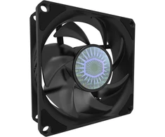 Cooler Master Sickleflow 80 korpuso ventiliatorius su patobulintu oro balansu, hibridiniais sparneliais, 30 Cfm, 2,75 Mmh2o, 6–25 Dba, juodas