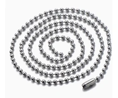 Coolsteelandbeyond vyriškas nerūdijančio plieno pakabukas su mikrofonu ir cirkoniu, sidabro baltumo, 75 cm plieno rutulinė grandinėlė