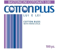 Cotton Plus 100 medvilninių tamponų