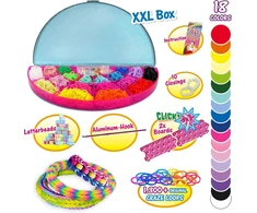 Craze Loops Rainbow Studio Xxl rinkinys su 1300+ gumytėmis ir aksesuarais