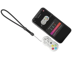 Crkd atom - kolekcinis raktų pakabuko valdiklis, skirtas nintendo switch, pc, mac, mobiliesiems įrenginiams ir smart tv (pal pilkas)