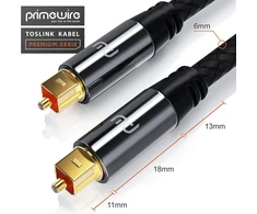 Csl - 7.5 m Hq Platinum Toslink optinis skaitmeninis kabelis S Pdif audio kabelis - aliuminio jungtis paauksuoti kontaktai nailono danga - šviesolaidinis kabelis