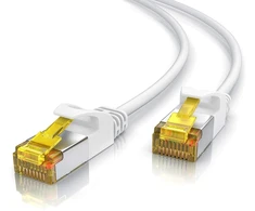 Csl - cat 7 tinklo kabelis slim - 20 m - patch kabelis - rj45 - lan ethernet gigabit kabelis - 10000 mbit - u/ftp pimf ekranavimas - switch router modem ps5 XBOX series x - suderinamas su cat 6 cat 8 -