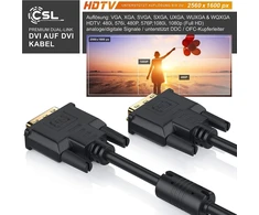 Csl - didelės spartos dvi į dvi kabelis | dual link 24+1 | paauksuoti kontaktai | hdtv raiškos iki 2560x1600