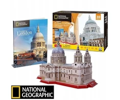 CubicFun National Geographic Puzzle 3d Šv. Pauliaus katedra Londonas žaislas dėlionė