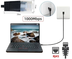 Cy itin plonas cat6 ethernet kabelis rj45 stačiu kampu utp tinklo patch kabelis 90 laipsnių cat6a lan skirtas nešiojamam