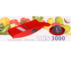 Daržovių pjaustyklė Raudona Tns 3000 Multi Grater, agurkų pjaustyklė, Julienne pjaustyklė „viskas viename“ pjausto smeigtukus arba kubelius, storai arba plonai
