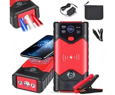 Daugiafunkcinis avarinis automobilio paleidimo maitinimo blokas Powerbank su žibintuvėliu