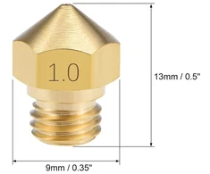 Default 3d spausdintuvo antgalis Mk10, M7 sriegis, 0.2 mm, 1.75 mm