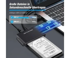 Default Adapteris Sata/ide į Usb 3.2 su maitinimo bloku 2.5/3.5" Hdd