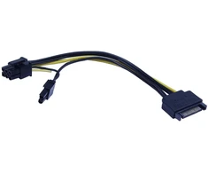 Default Sata į 8-pin (6+2) Pci-express vaizdo plokštės maitinimo adapterio kabelis