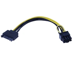 Default Sata į 8-pin (6+2) Pci-express vaizdo plokštės maitinimo adapterio kabelis