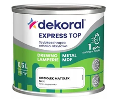Dekoral Express Top greitai džiūstantis akrilinis emalis Koziołek Matołek Matinis 0,5l