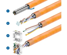Deleycon 12x mini keystone cat 6a jack modulis, trumpa versija 30 mm (3 cm) ilgio, 10 gbps pilnai ekranuotas stp rj45 lizdo jungties pataisos kabelis, idealiai tinka cat7 cat6 cat6a tinklo kabelio lizdo pataisos skydeliui