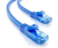 Deleycon 5 m Cat.6 Ethernet Gigabit Lan tinklo kabelis Rj45 Cat6 Patch kabelis, suderinamas su Cat.5 Cat.5e Cat.6a Cat.7 - mėlynas